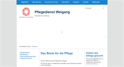 Desktop Screenshot of pflegedienst-weigang.de